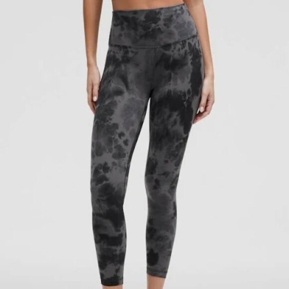 🖤 Lululemon Align™ High-Rise Pant 25" – Diamond Dye Pattern – Size 6 - Picture 1 of 8